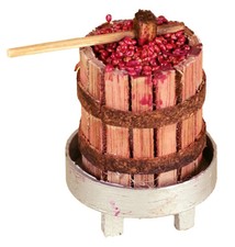 Torchio in legno con uva 5x8cm