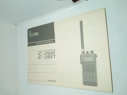 Icom 2sat 2set - ic-, imanuale