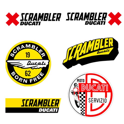 Adesivi ducati scrambler - adesivi,