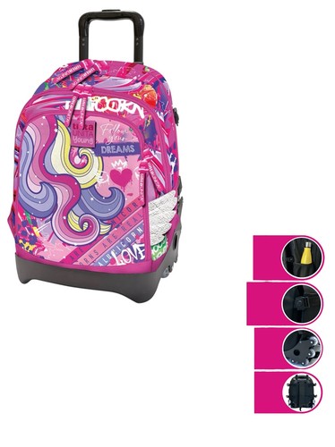 Zaino trolley crooss unicorno - zaino,
