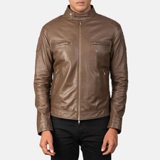 Cafe Racer Mens Real Sheepskin