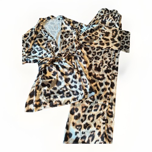 Pigiama donna leopardato - , raso