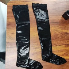 Calze alte donna PVC lattice