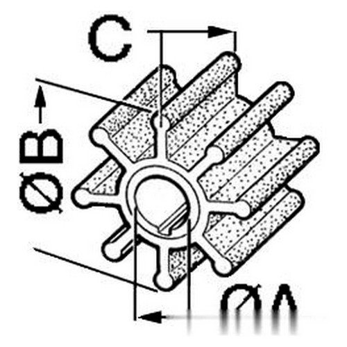 Girante mercury hp - girante, 18/40