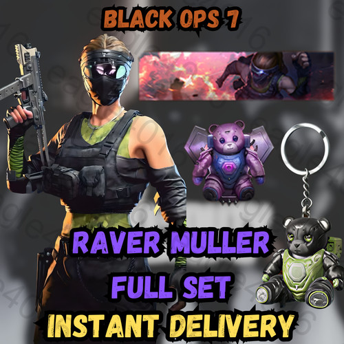 Set completo muller black ops - set,