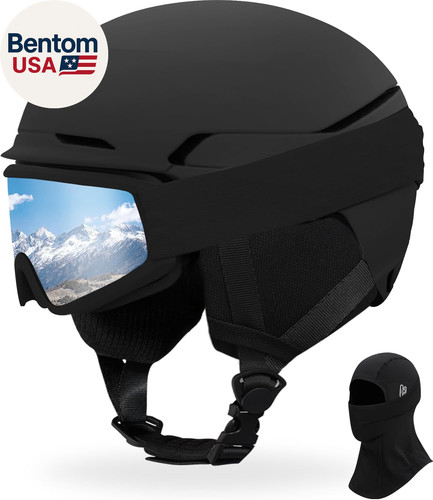 Casco sci con occhiali - casco,