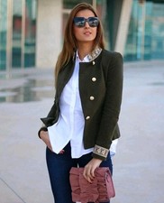Giacca blazer kaki Zara e