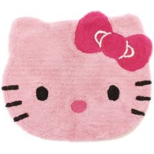 Tappetino fustellato Hello Kitty, rosa, 12"x14", morbido, antiscivolo Giappon...
