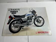 CATALOGO HONDA CB400N VINTAGE ANNI 80 - DEPLIANT BROCHURE CB 400 N