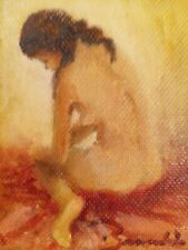 RENZO BRANDI SCUOLA ITALIANA XX QUADRO DIPINTO AD OLIO ANNI 70 FIRMATO DATATO 76