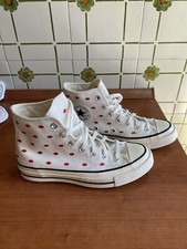 Converse Chuck Taylor W 7.5  Lift Platform By You Valentine's Lips Kisses Shoes