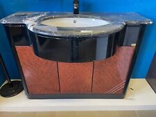 MOBILE BAGNO IN LEGNO NERO /