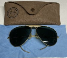 Ray Ban VINTAGE B&L Aviator Outdoorsman Oro MADE IN USA Perfette