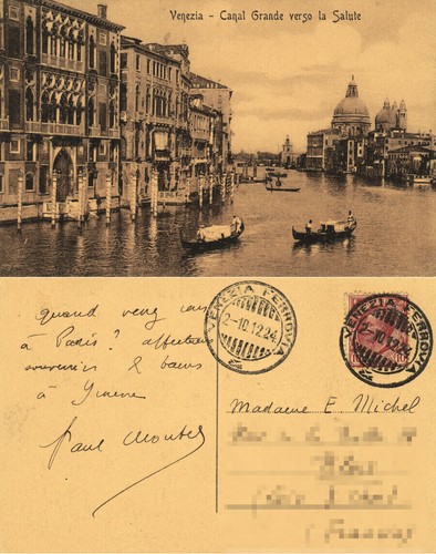 Cartolina venezia canal - cartolina,
