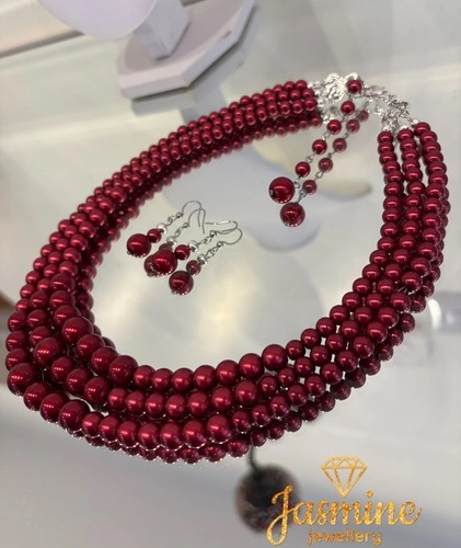 Collana orecchini perle - orecchini, di