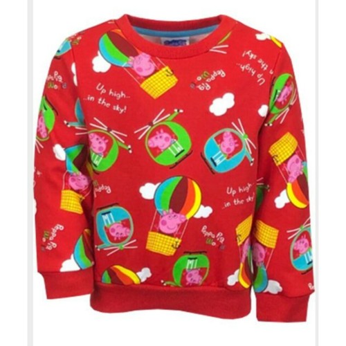 Maglione felpa rosso peppa - maglione,