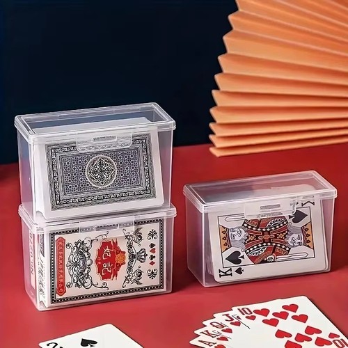 3pcs clear playing - playing, box