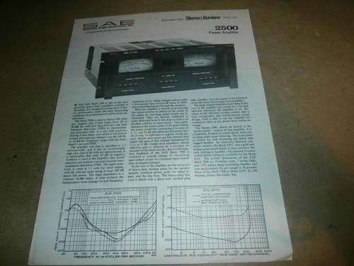 Brochure revisione stereo