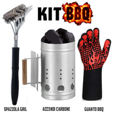 KIT BBQ BARBECUE ACCENDI
