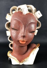 rara testa Art Deco - ceramica