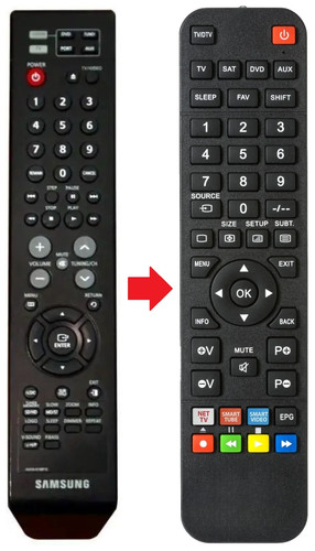 Telecomando adatto per samsung - adatto,