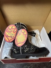 Stivali DS Justin Calientes capelli neri con sella e Reno. Pelle donna 7b