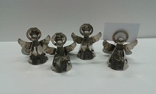 SET 4 ANGIOLETTI UTILIZZABILI COME SEGNAPOSTI MARICART METALLO UN PO' ANNERITO