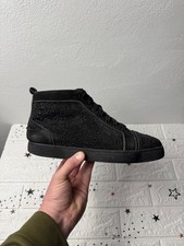 Christian Louboutin Louis Strass US9 UK8 EUR42 SNEAKERS MEDIE NERE