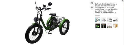 Bicicletta elettrica ruote - bicicletta,