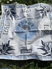 Vilebrequin Foulard Cotone 1971 France Introvabile Originale Lavabile 45 x 45 Cm