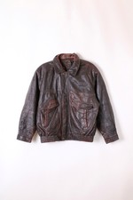 Vintage Leather Flight Bomber