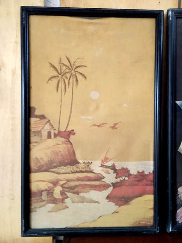Quadro stoffa paesaggio - quadro, su