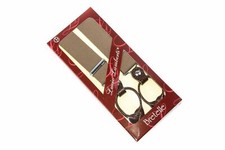 BRETELLE ELASTICHE CON ASOLE IN PELLE UNISEX UOMO REGOLABILI UOMO MADE IN ITALY