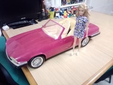Grande Barbie Jaguar XJS Rosa  Originale Mattel  1991 vintage rare Auto