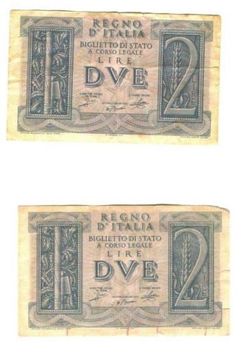 Italia regno banconote da - italia,
