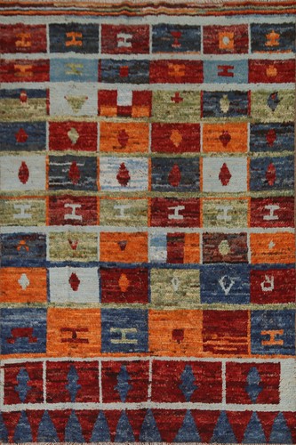 Geometric wool moroccan area - wool,