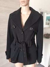 Caban Giacca  Con Cintura In Lana 70% BLUGAYA TG 46