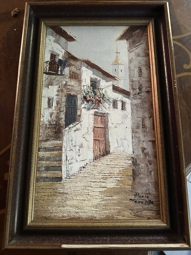 Quadro dipinto olio tela - olio, su