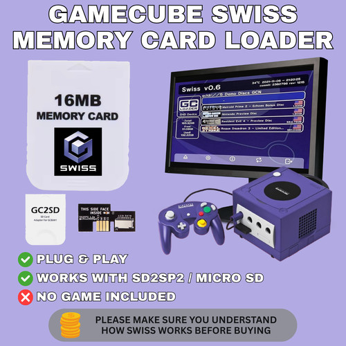 Swiss gamecube memory card - memory,