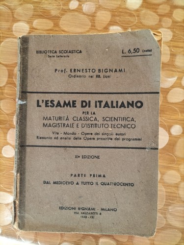Esame italiano prof - di,