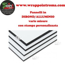 Pannello Lastra dibond alluminio d-bond bianco/argento 3mm con stampa personaliz