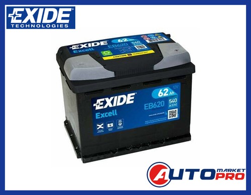Exide excell eb620 - excell, batteria
