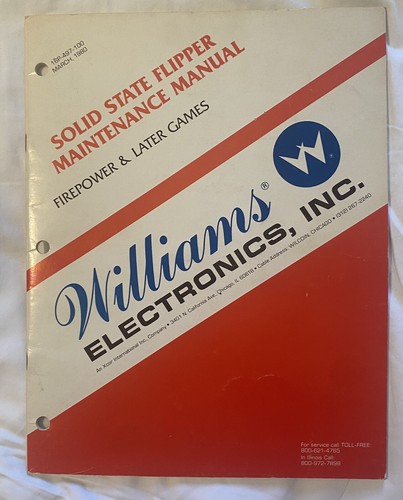 Williams pinball flipper stato - pinball,