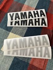 Adesivo Logo Yamaha NERO LUCIDO o ARGENTO 15x3,5 Cm