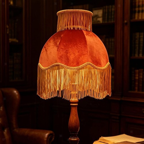 Paralume con frange - paralume, nappe