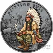 SITTING BULL Legendary Warriors medaglia argento 1 oz 2025
