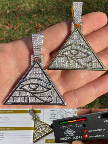 Collana medaglione piramide - collana,