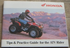 HONDA TIPS & PRACTICE GUIDE FOR THE ATV QUAD RIDER 51ATV600 00X51-ATV-6000