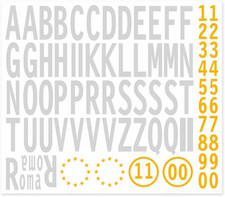 1203 kit lettere adesive - 1203,