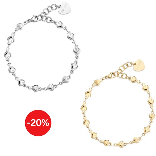 Bracciale donna cuore - , acciaio